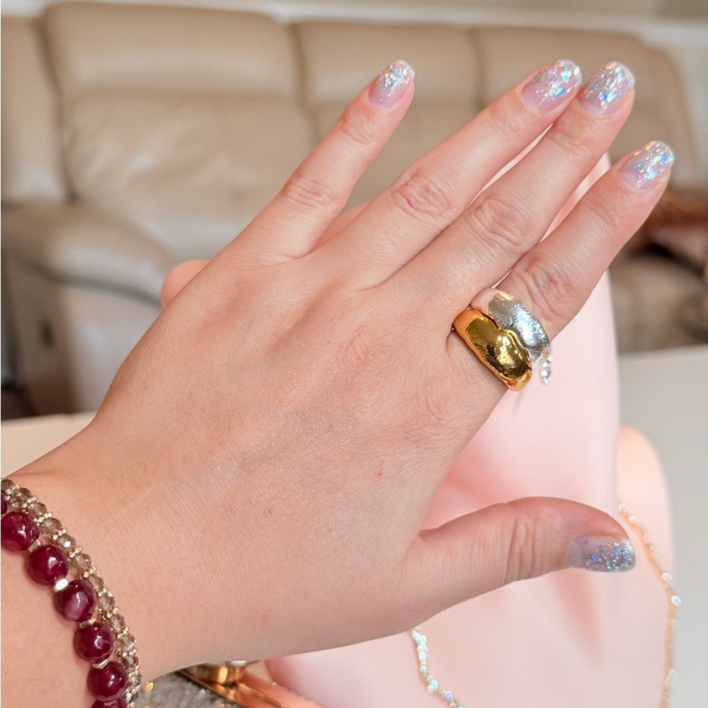 Elegant Gold Trendy Fashion Ring - Picture 6 of 8